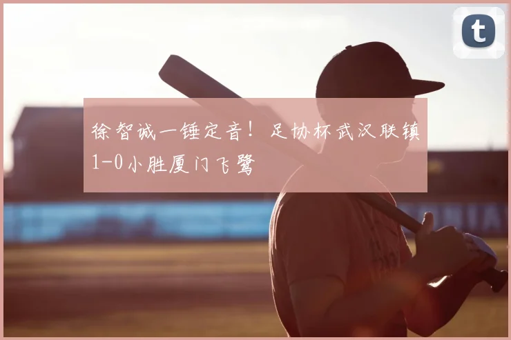 徐智诚一锤定音！足协杯武汉联镇1-0小胜厦门飞鹭
